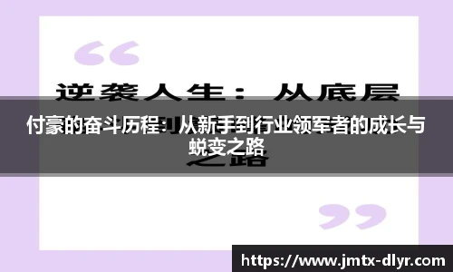 付豪的奋斗历程：从新手到行业领军者的成长与蜕变之路